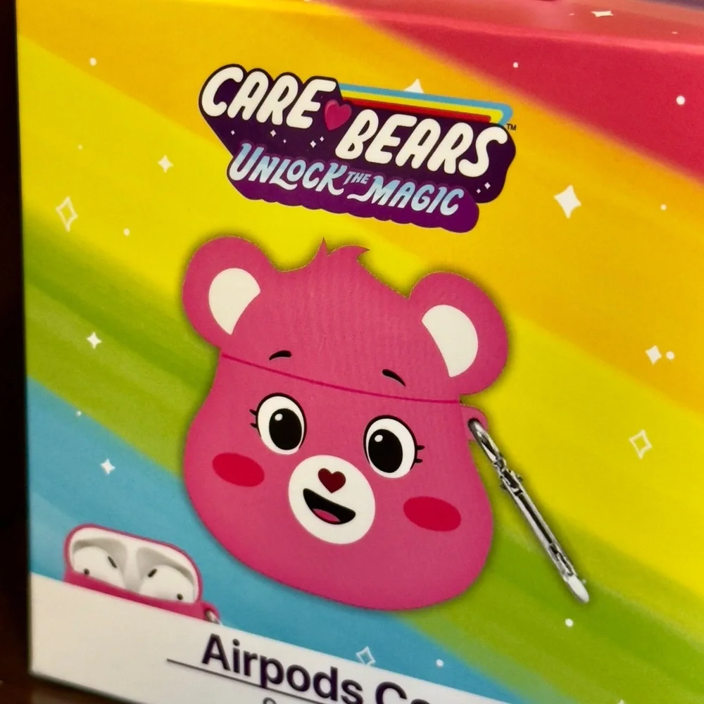 Cheer Bear Airpod Case Care Bears Generation 1 & 2 Unlock The Magic NEW in Box!
